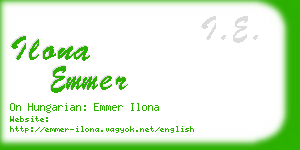 ilona emmer business card